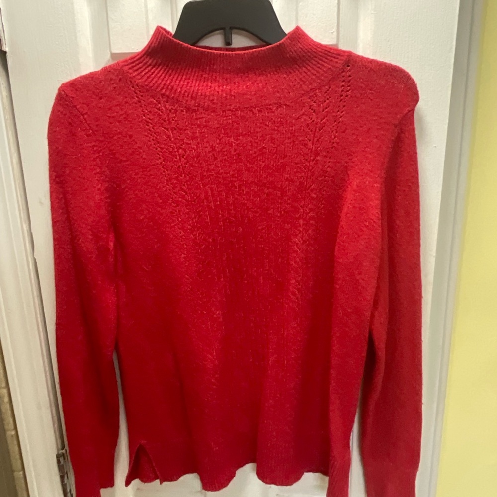 Old Navy Red Mock Turtleneck Sweater Size M